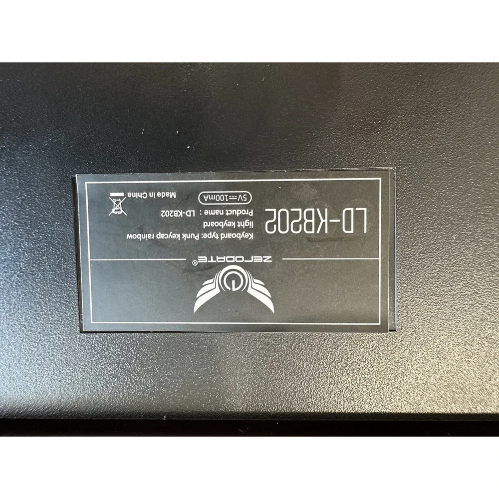 Zerodate gaming keyboard
